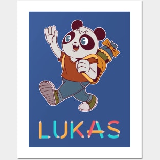 School Enrollment Panda Lukas Posters and Art